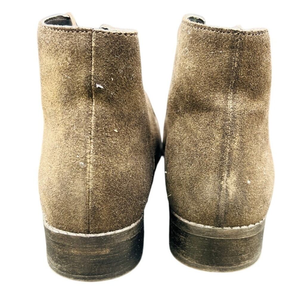🤎 Dolce Vita Brown Suede Boots W8.5 – Chic Vintage Western Ankle Booties - Picture 6 of 7